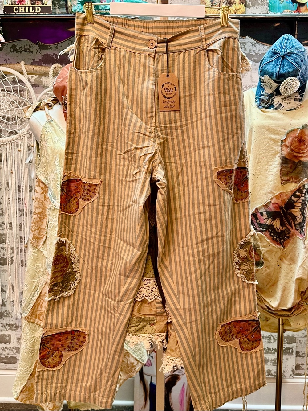 A RARE BIRD Stripe Butterfly Pants